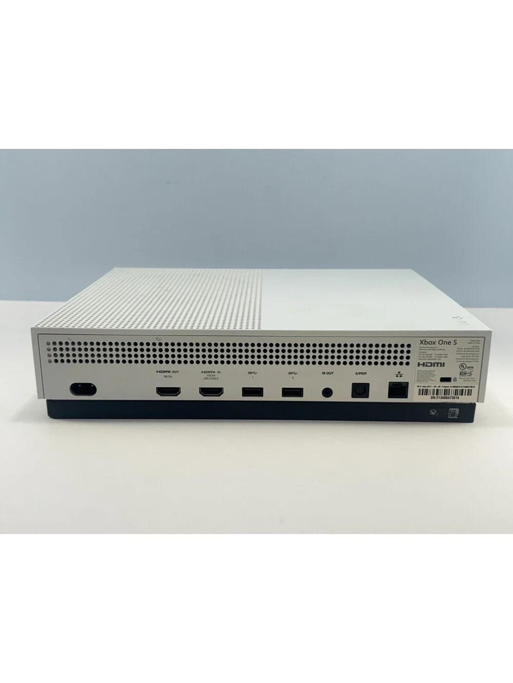 Microsoft Xbox One S 500GB Console Only - White - Tested Working -Fair Condition